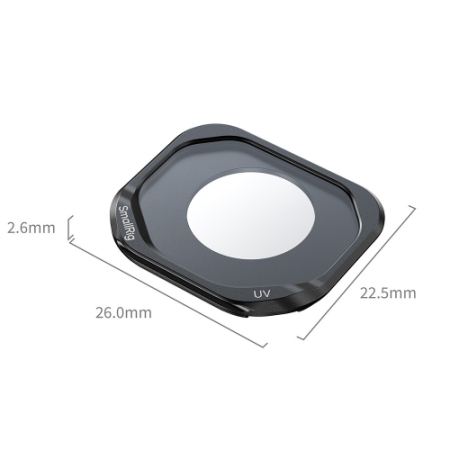 SmallRig 7107 - filtr UV do Insta360 Luna Pro - wymiary